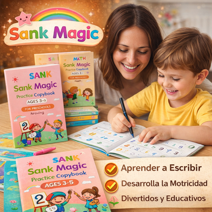 MiniTrazo® - Set Cuaderno Magic Caligrafia Montessori