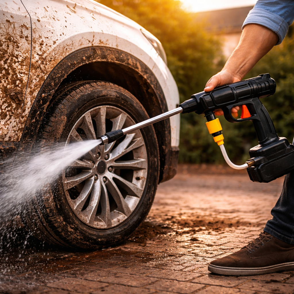 AutoZen Pro® – Combo Hidrolavadora + Mini Aspirador 🚗 Limpia tu auto en minutos