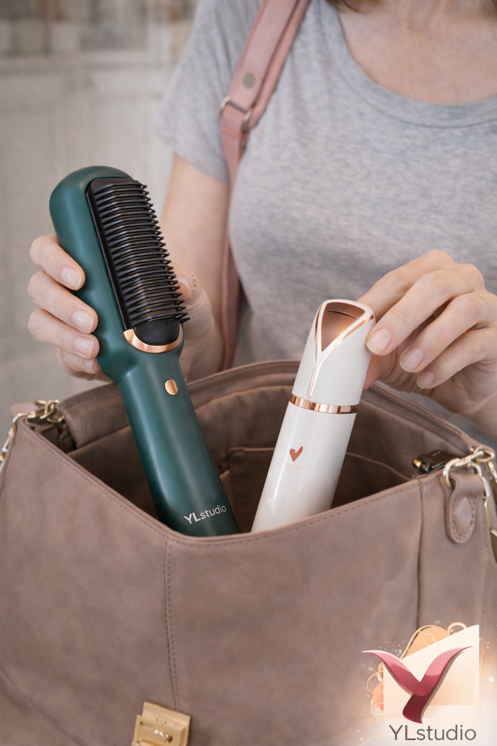 PureGlow®  Belleza limpia y sin dolor - Depiladora Facial + Cepillo Alisador