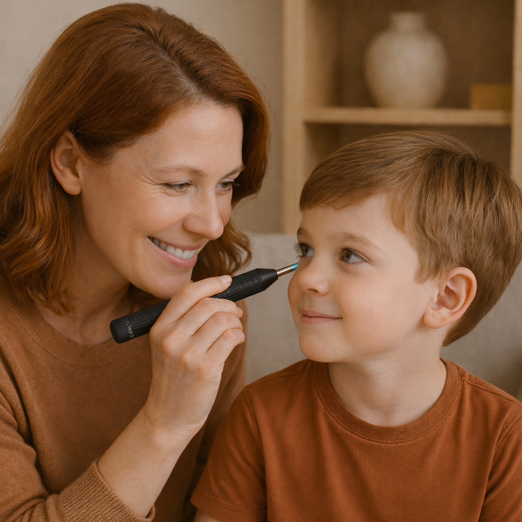 OtoCare®  Cuidado auditivo inteligente - Otoscopio Limpiador Oidos Luz Camara Hd