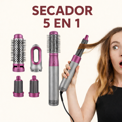 VelvetAir®  Cabello suave, look perfecto - Cepillo Secador 5 En 1