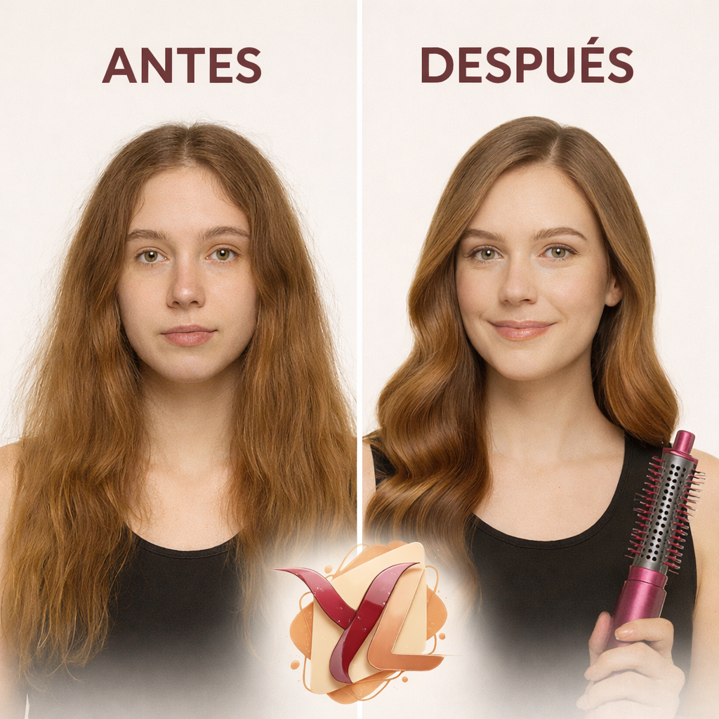 VelvetAir®  Cabello suave, look perfecto - Cepillo Secador 5 En 1