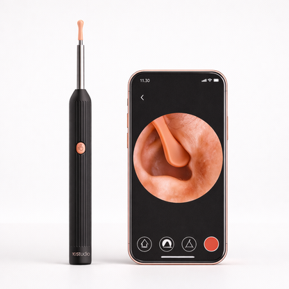 OtoCare®  Cuidado auditivo inteligente - Otoscopio Limpiador Oidos Luz Camara Hd